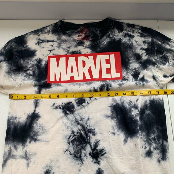 Marvel Tie Dye Long Sleeve Cotton Tee Shirt Sz M -FLAW - Picture 13 of 13